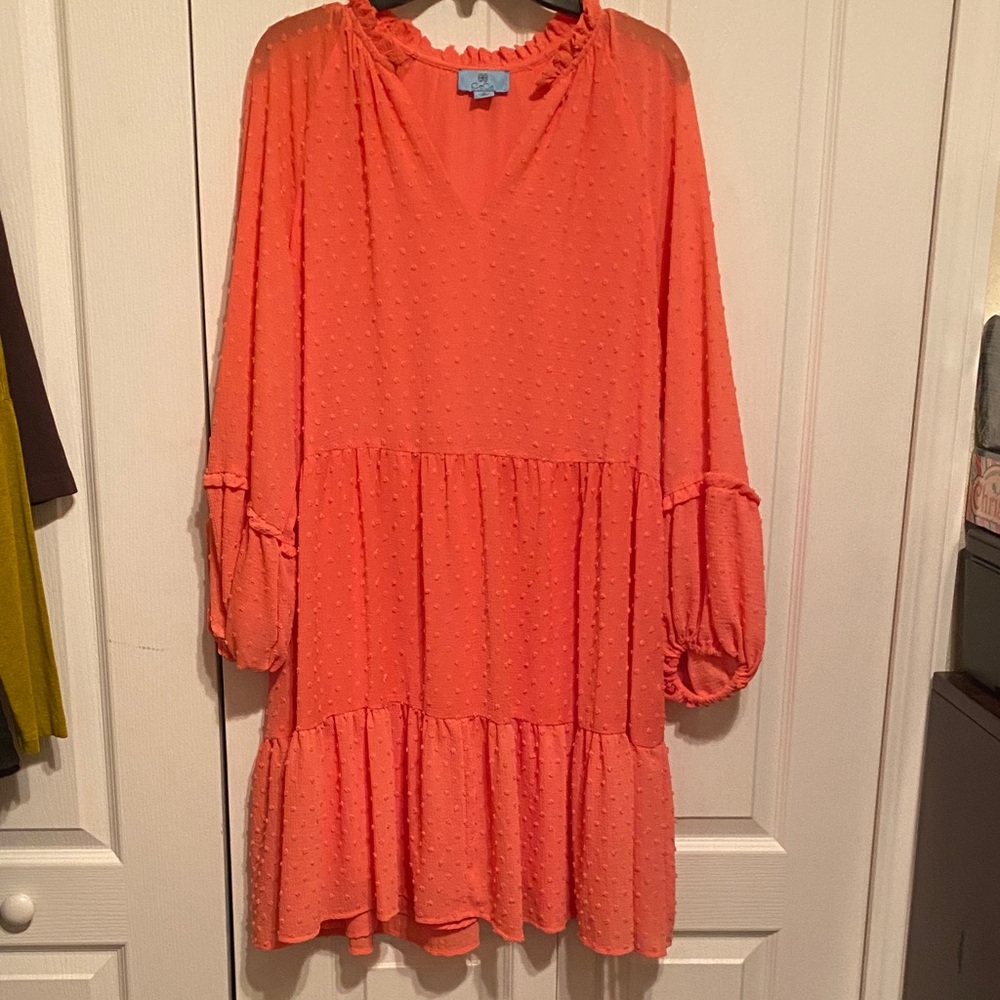 CeCe Coral Midi Dress
